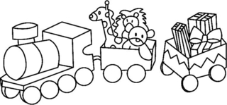 Train 01 - Coloriages divers - Coloriages - 10doigts.fr